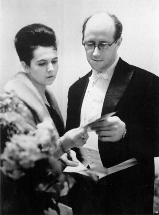 Галина Вишневская и Мстислав Ростропович.