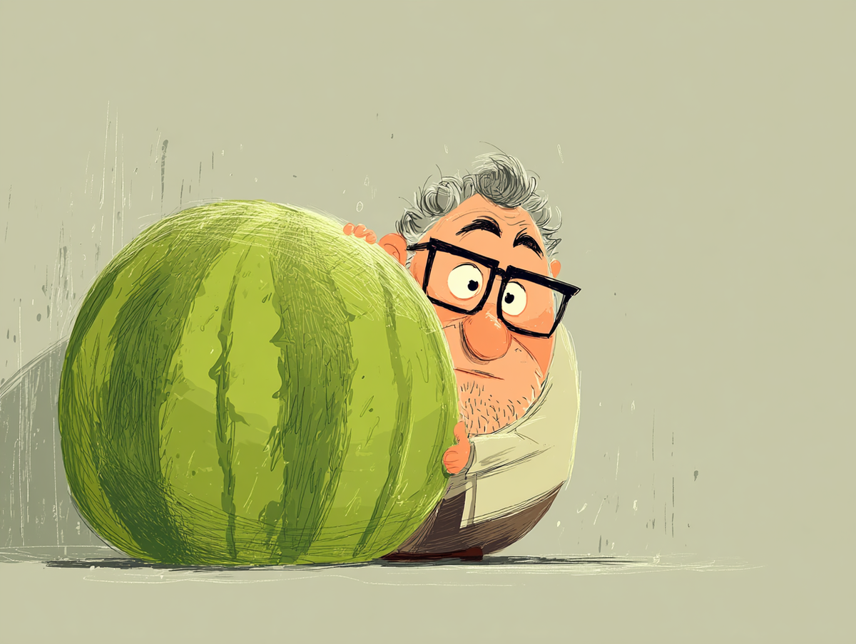 Сходил в магазин, притаранил арбуз