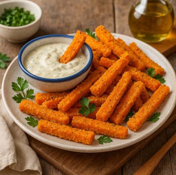Хрустящие палочки из моркови с соусом рецепты от Дарики