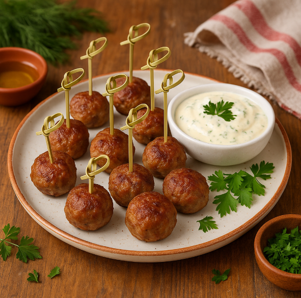 Мини-котлетки с соусом рецепты от Дарики