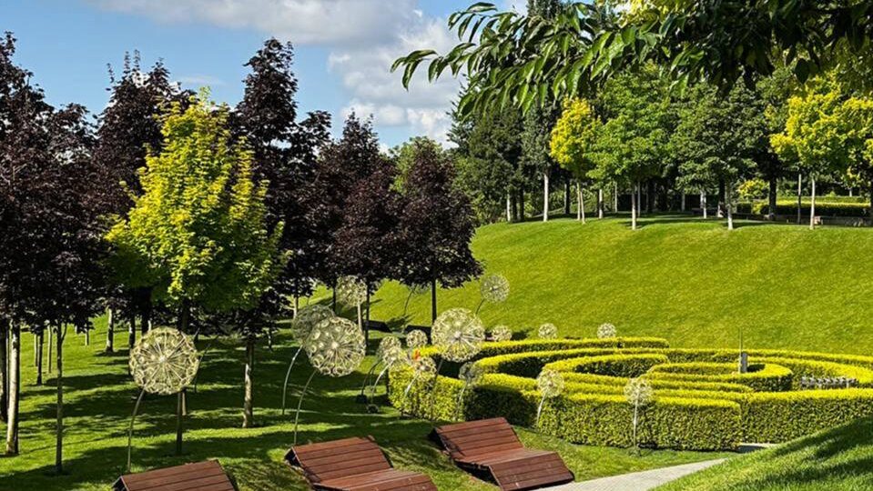 Музыкальный лабиринт в Парке Галицкого