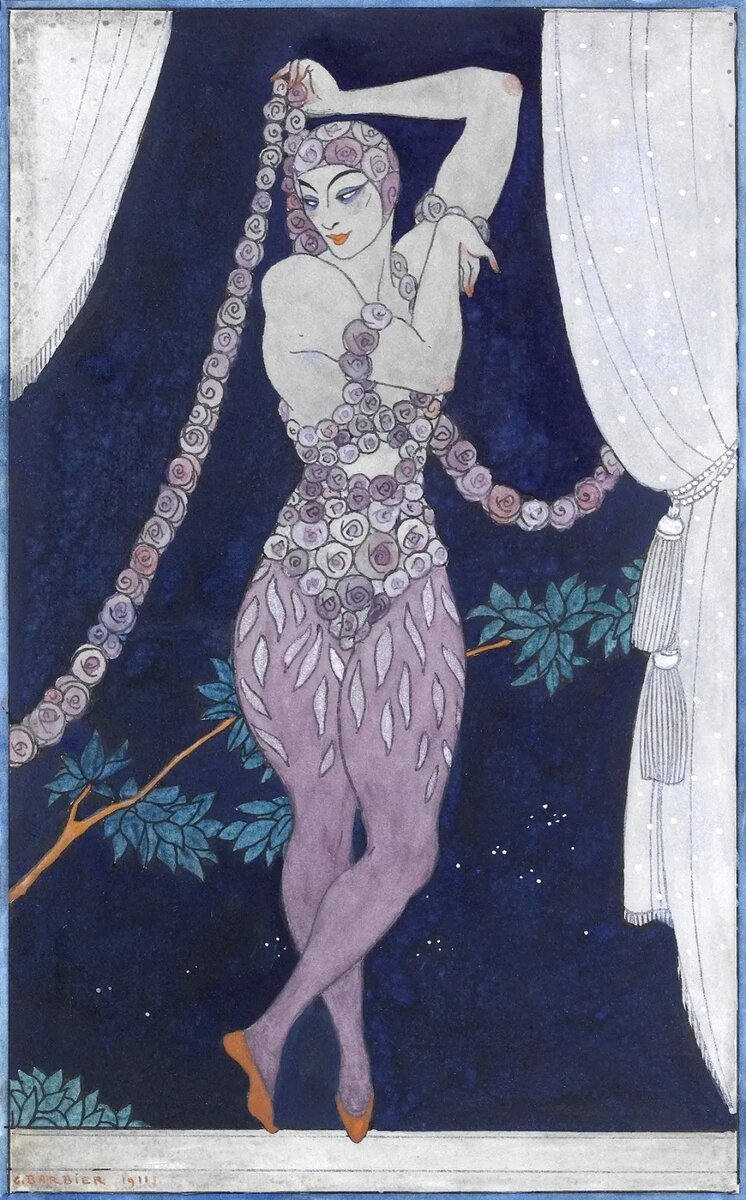 Вацлав Нежинский в балете "Призрачная Роза"