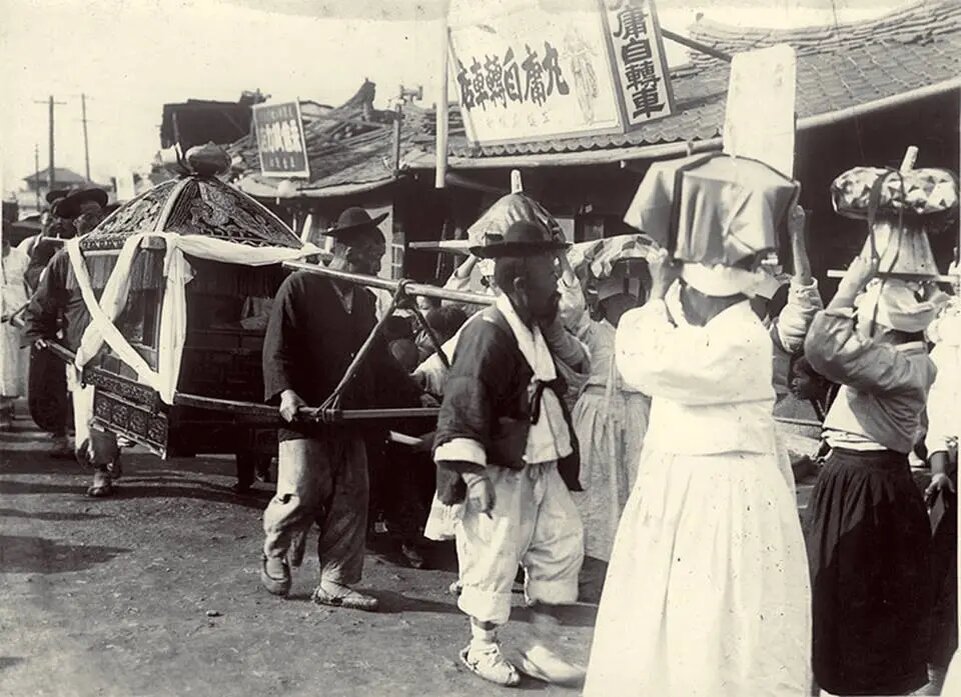 Рынок в Корее начала XX века.