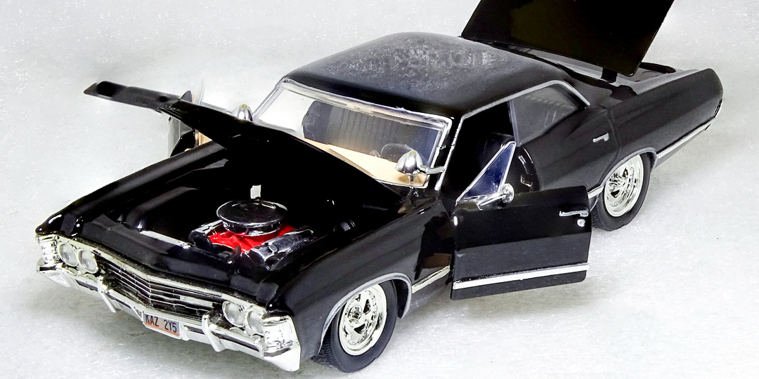 Обзор модели автомобиля Chevrolet Impala 1967 из сериала «Сверхъестественное» в масштабе 1:24