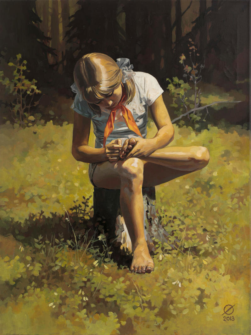 Группа "Doping-Pong", "Пионерка, вытаскивающая занозу", другой вариант