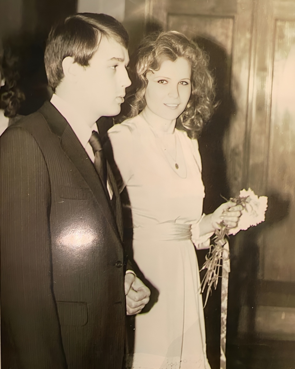 Родители Анны Горшковой. Кадр со свадебной церемонии