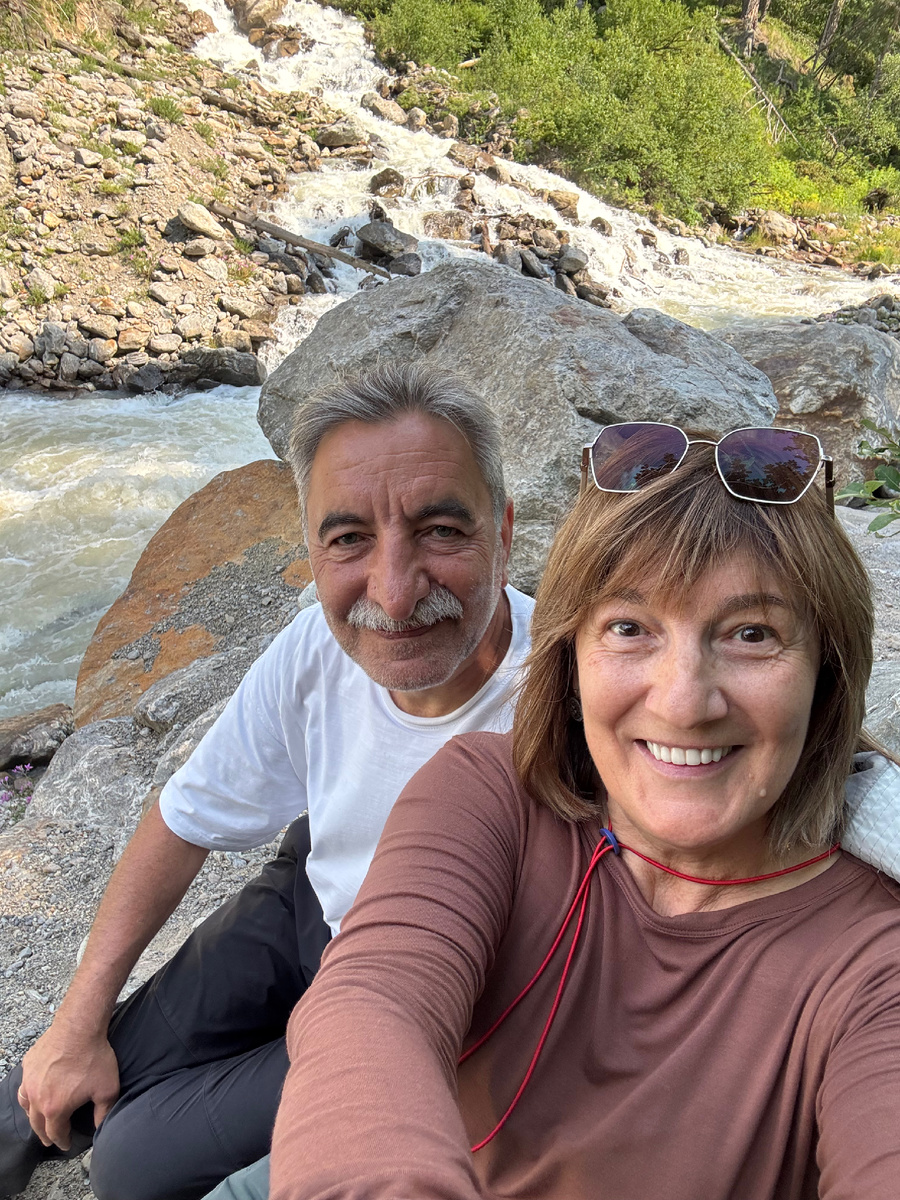 Автор с мужем 