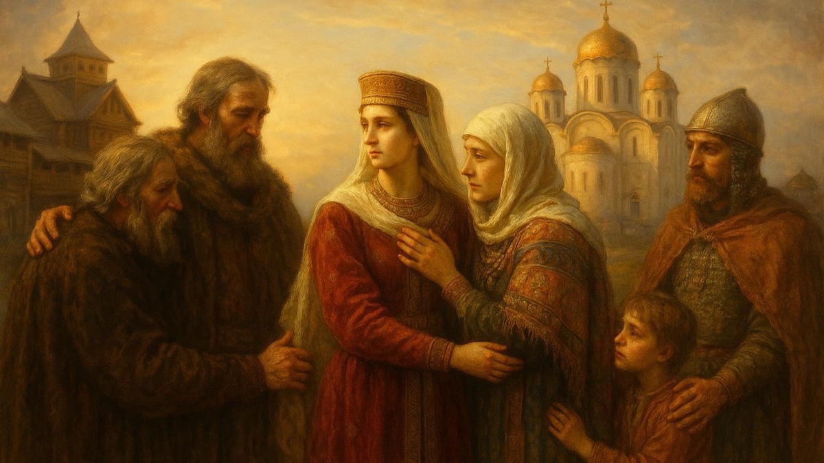 В иллюстративных целях. Прощание Анны Ярославны с Русью