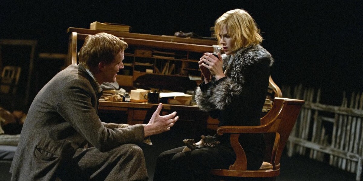 Пол Беттани и Николь Кидман, фрагмент из фильма "Догвилль"