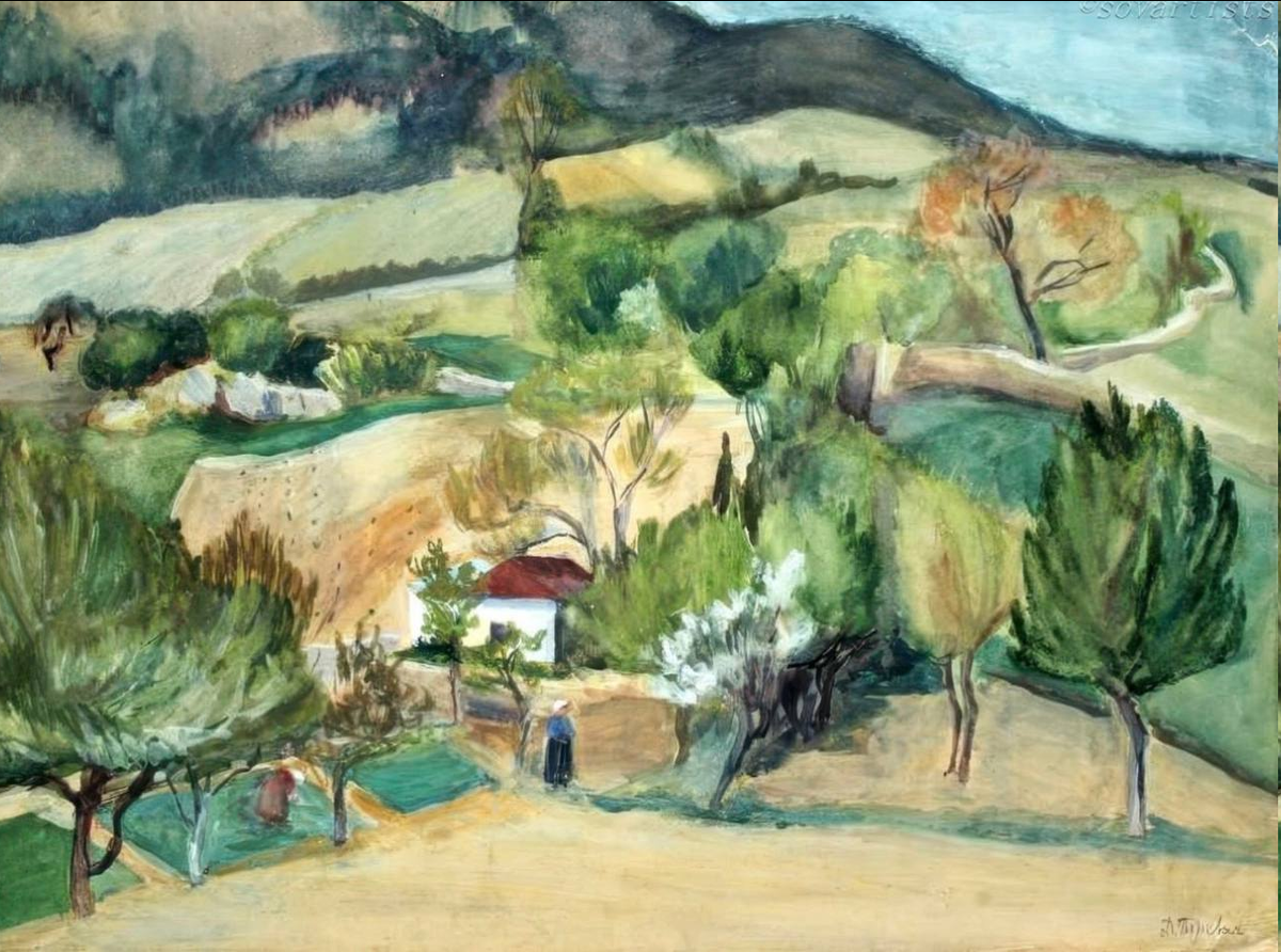 Дора Гуревич. «Крымский пейзаж. В горах». 1930