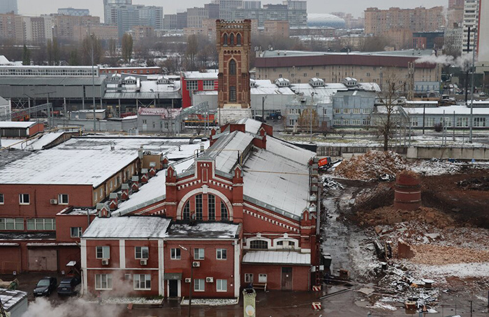    Корпуса электромашиностроительного завода на ул. Пресненский Вал в Москве.АГН «Москва»