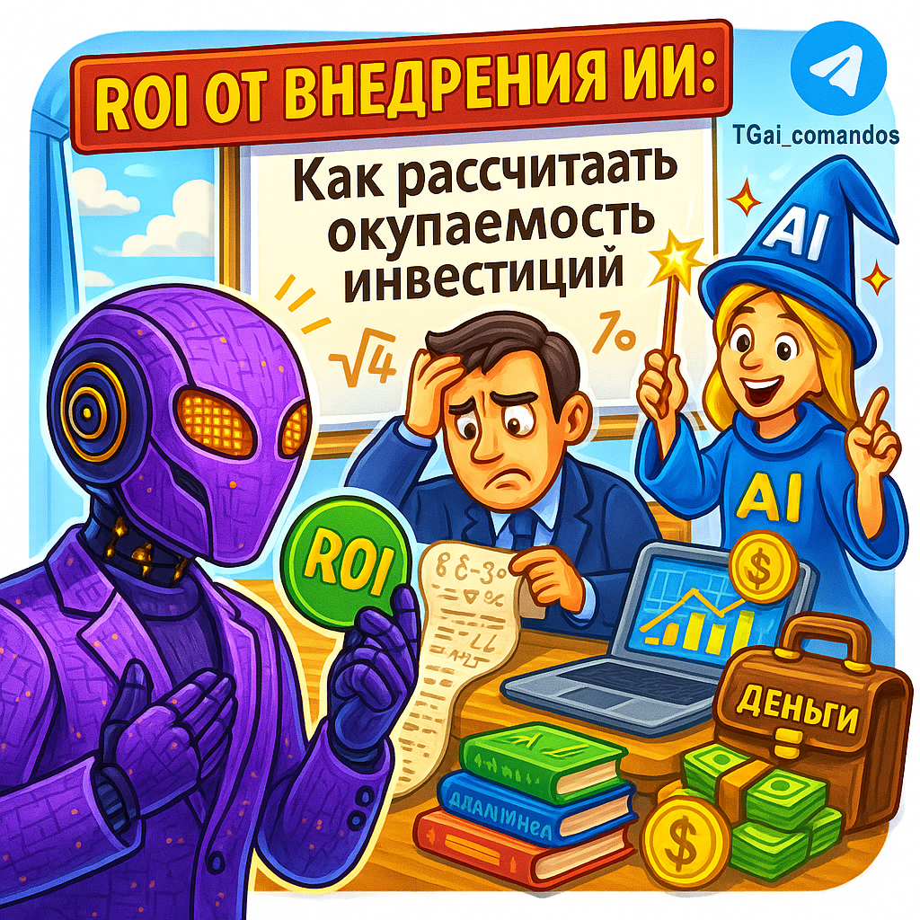    ИИ-революция: Как рассчитать ROI и окупить инвестиции за 3 месяца, даже если не разбираешься в аналитике Дмитрий Попов | Comandos.ai