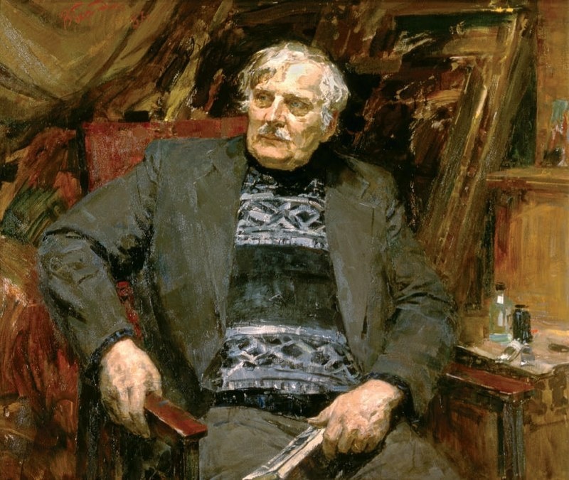 Бернадский В. Д. Портрет художника П. К. Столяренко. 1987 г. Холст, масло. 115х135 см