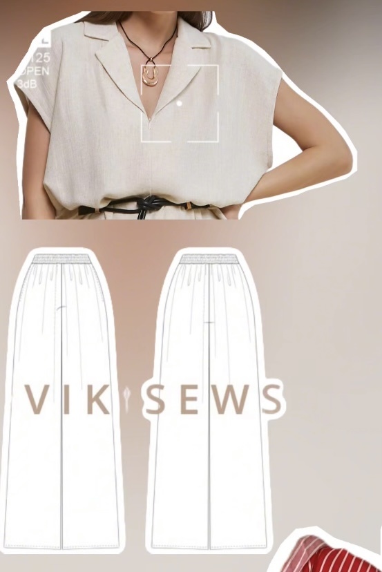 Рубашка короткая без рукавов +брюки