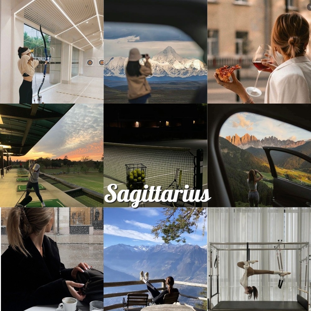 Коллаж для стрельца по 3-м характеристикам