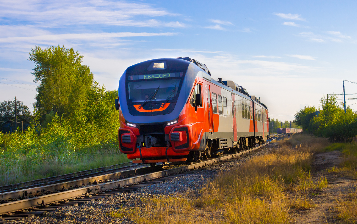 Рельсовый автобус РА3-033 "Орлан" сообщением Александров - Иваново