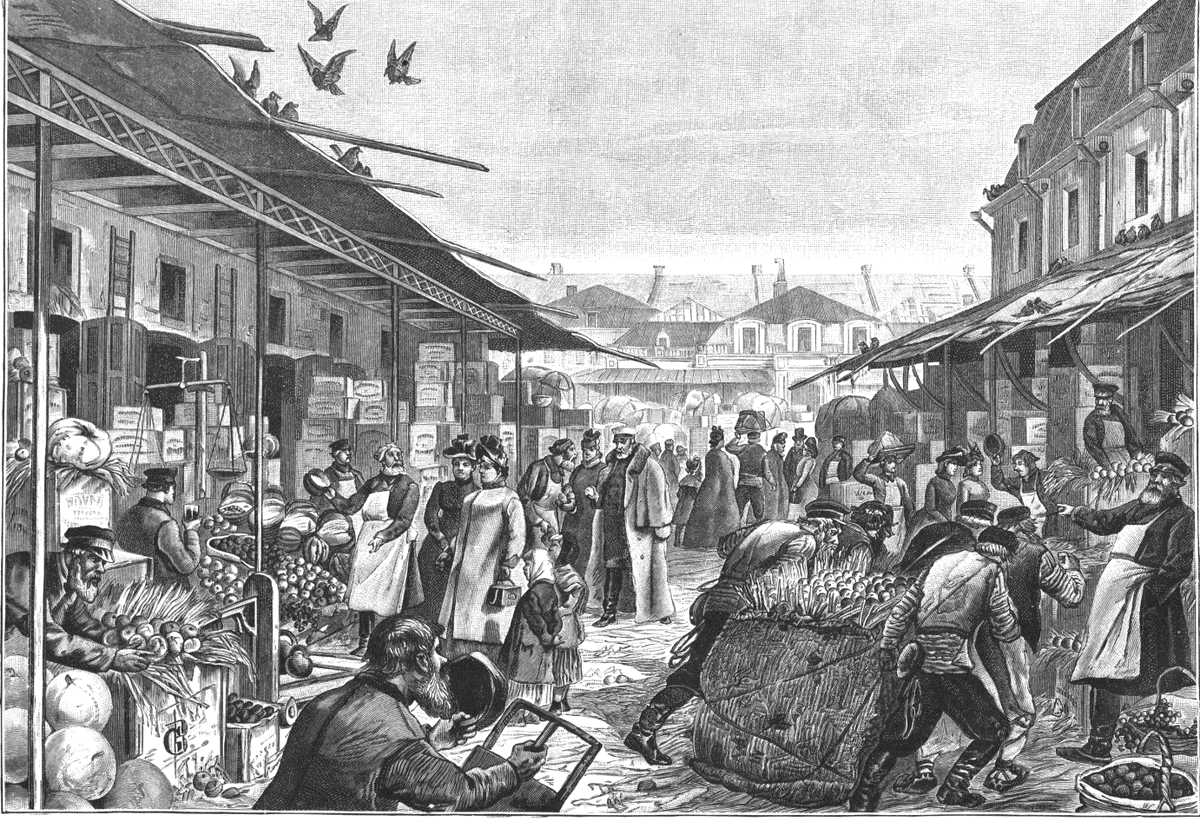 Фруктовый рынок на Щукином дворе, 1891г.