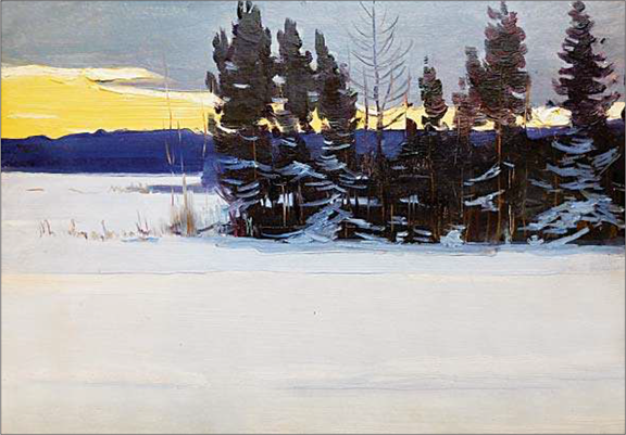 Б.М.Белый. Зимний вечер. 1960-е.