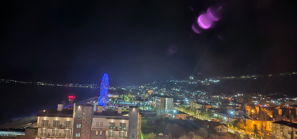 Ночной вид с отеля 15 этаж