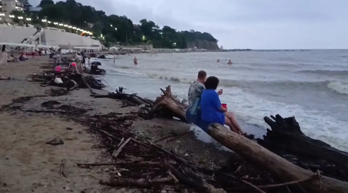   Джубга. Фото: скриншот из видео в соцсетях.