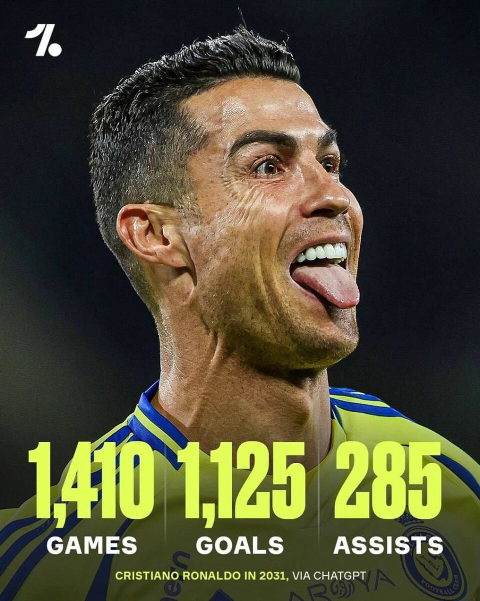 Криштиану Роналду душ Сантуш Авейру — португальский футболист, нападающий и капитан саудовского клуба «Ан-Наср» и сборной Португалии.На данный профессиональный футболист имеет в арсенале более 900 головой за карьеру, что почти недостижимо для многих футболистов, поддержим легенду футбола👍