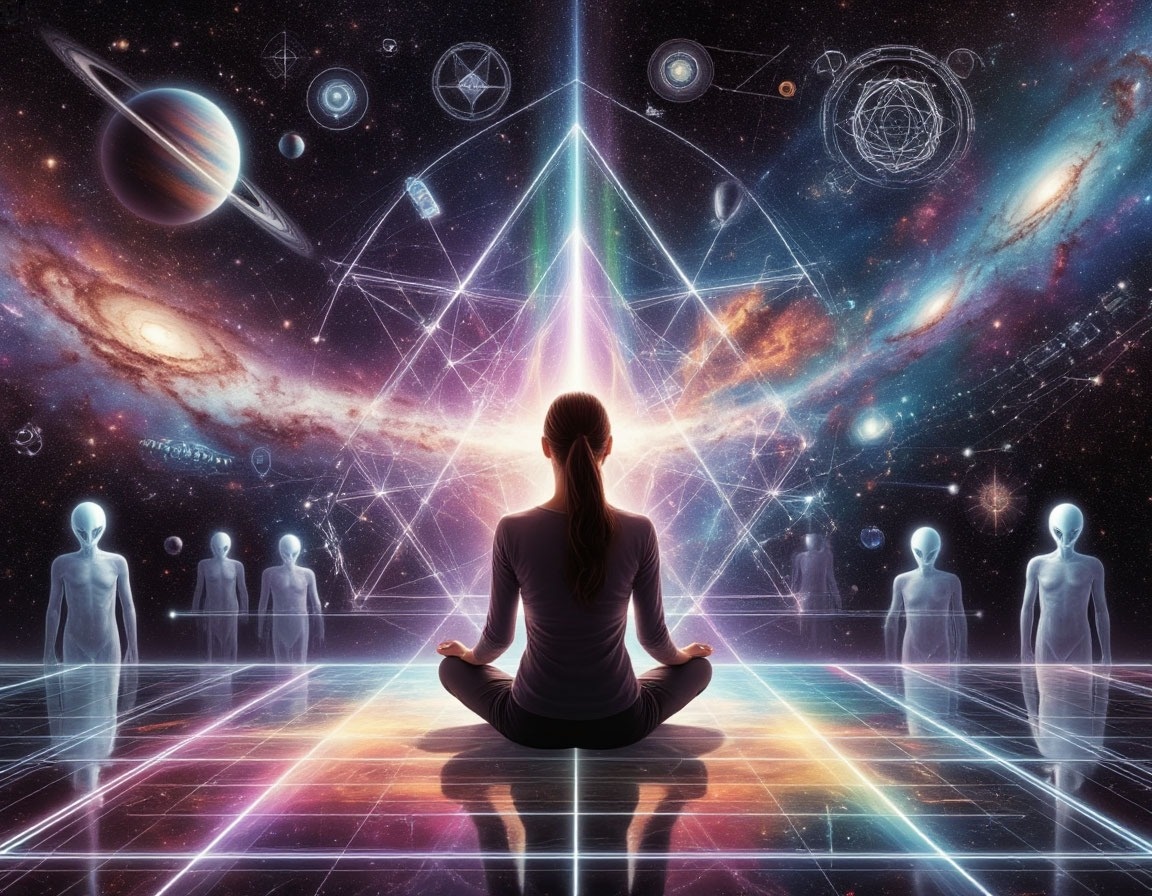 Настройка на ЦИ: визуальный образ ченнелинга как взаимодействия с разумными потоками