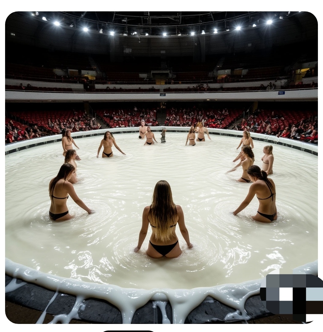 Почти примерно так выглядит арена, но более размером и глубиной. 