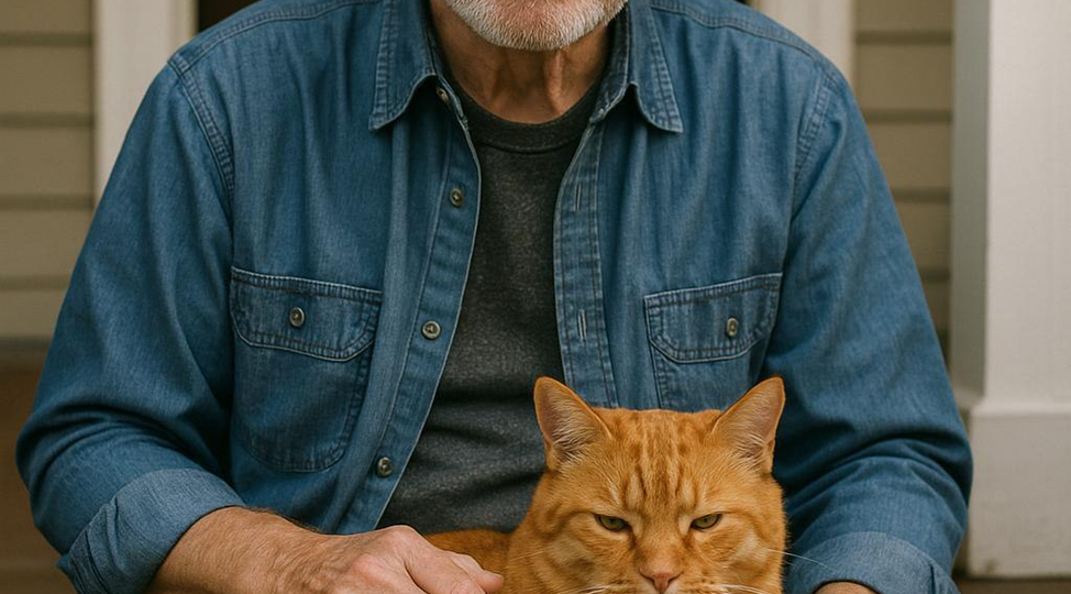 — Пап, ты что — кота завёл? — удивляется дочь Людмила, приехавшая на выходные.