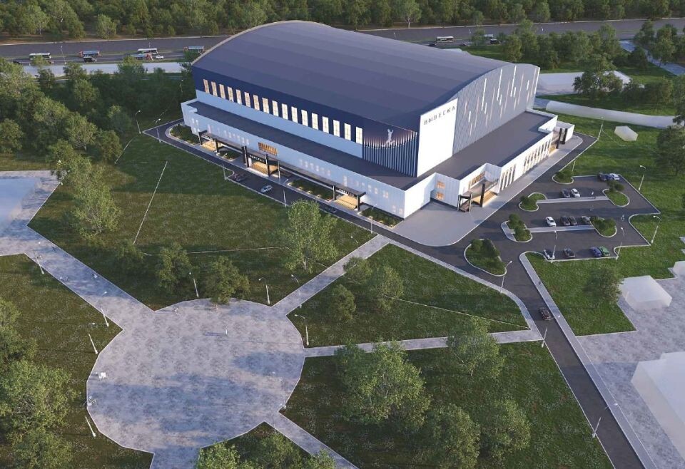    Проект футбольного манежа. Источник: Мастерская "Альфа-проект"