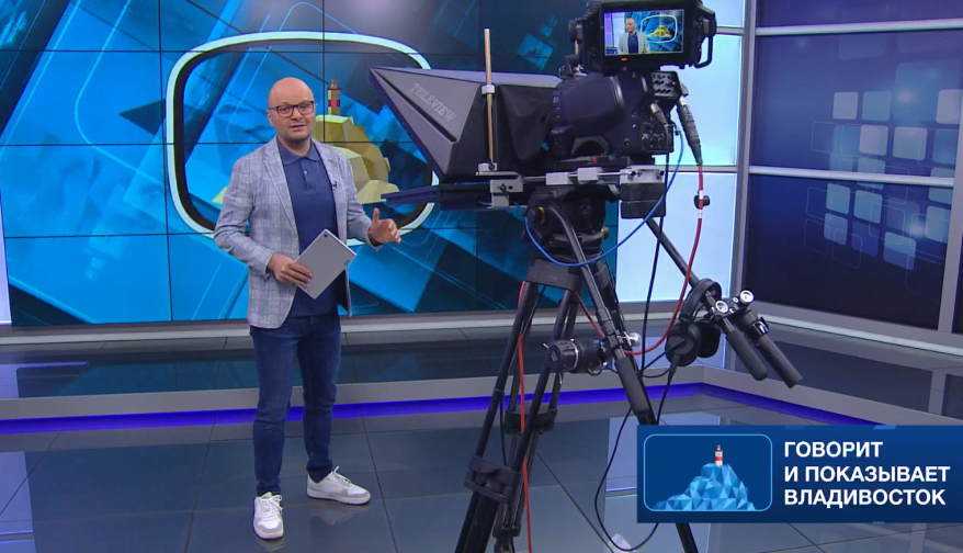 Максим Каленник в студии ГТРК "Владивосток"