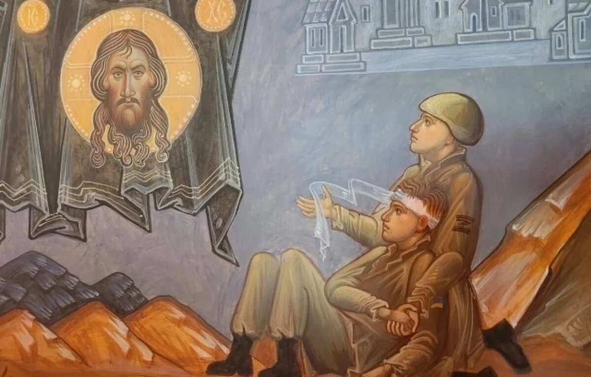    На Валааме объяснили появление фрески в храме, где были Путин и Лукашенко