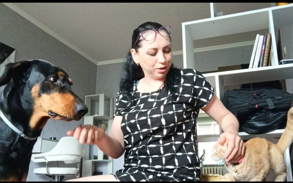 Мы с Лориком в гостях у дочки.