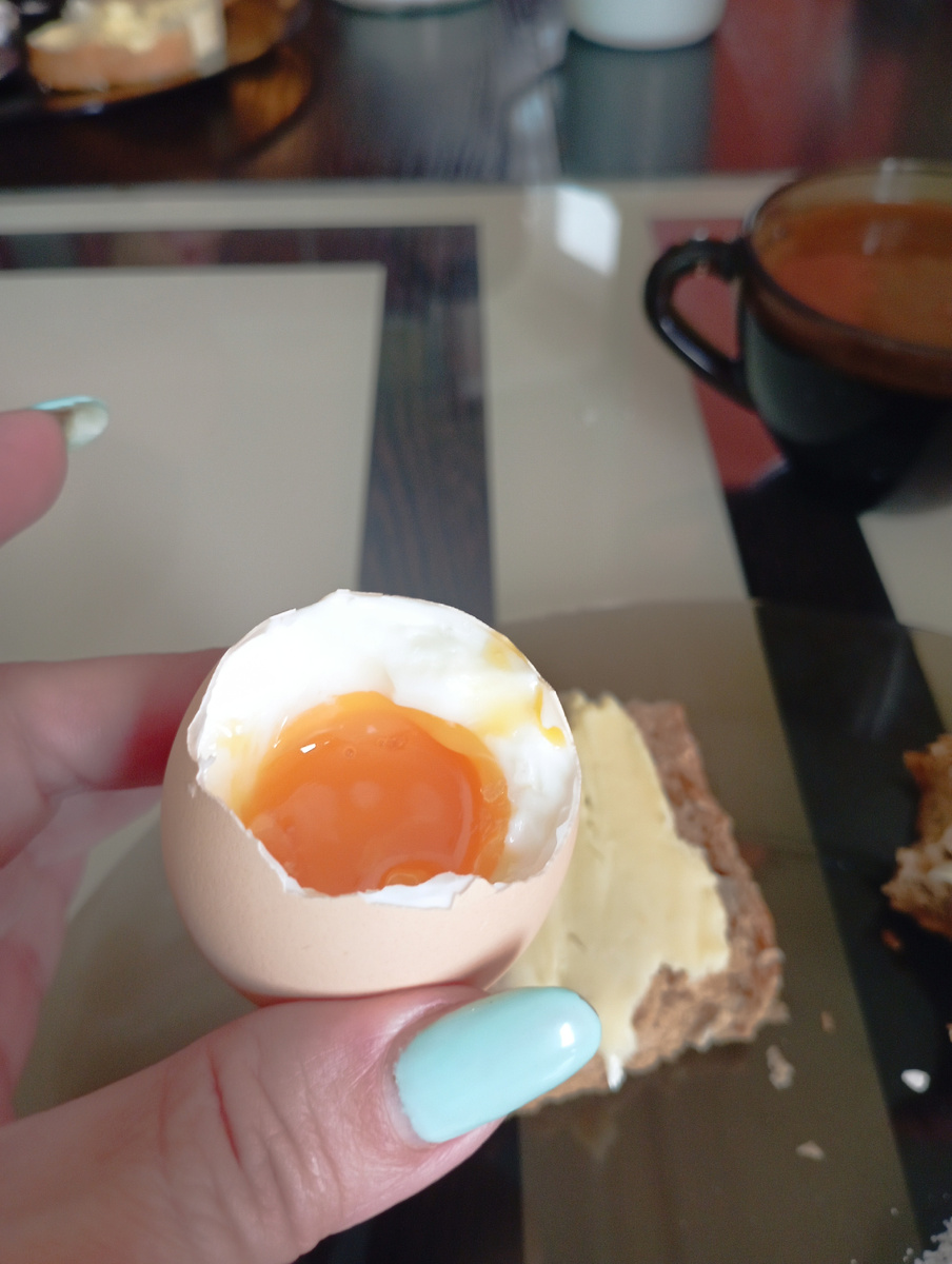 Яйца "в разбивку"))) 