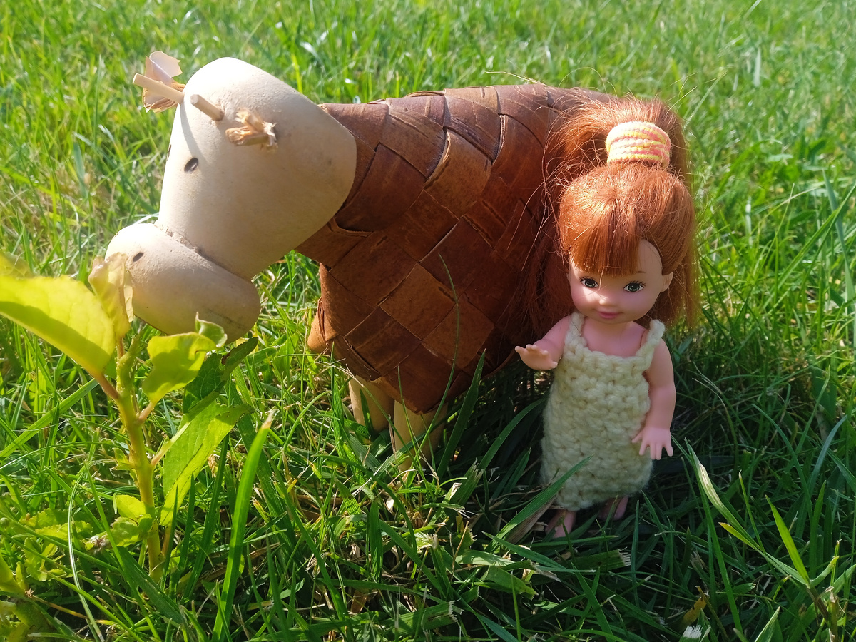 Жанна и Бурёнка. Фото автора.