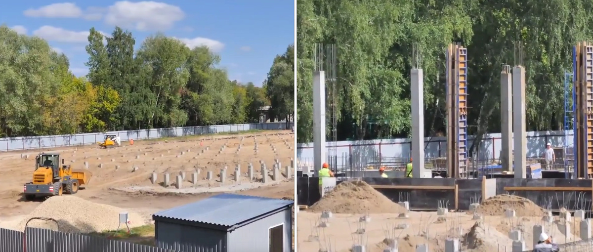 Ход строительства в Казани Центра фигурного катания