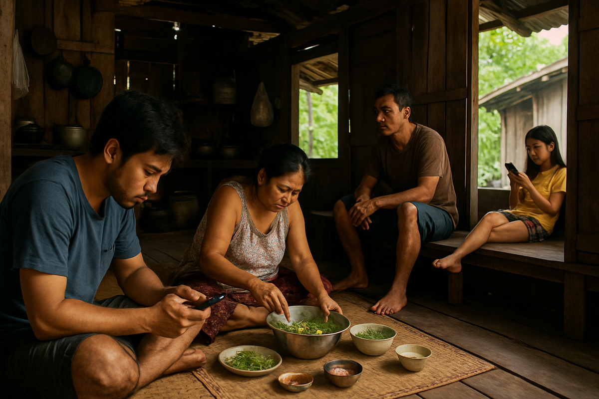 Примерно так выглядит дом в тайской глубинке