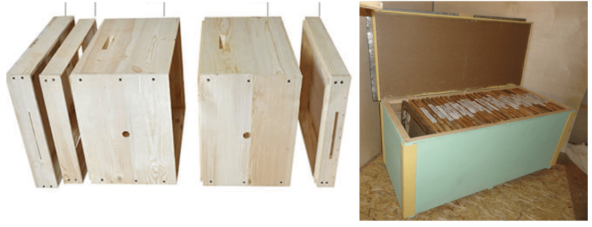 По сути, я просто положил горизонтально американский улей.