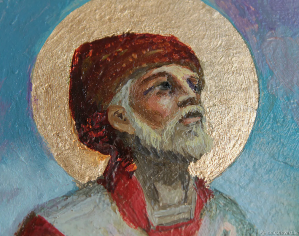 Фрагмент картины "Спиридон Тримифунтский", автора, к сожалению, не нашла.