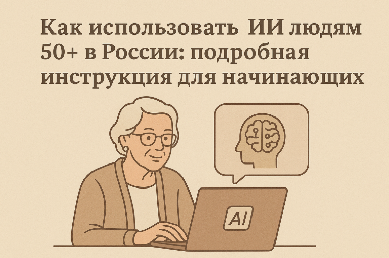 Как использовать ИИ людям 50+ в России: подробная инструкция для начинающих