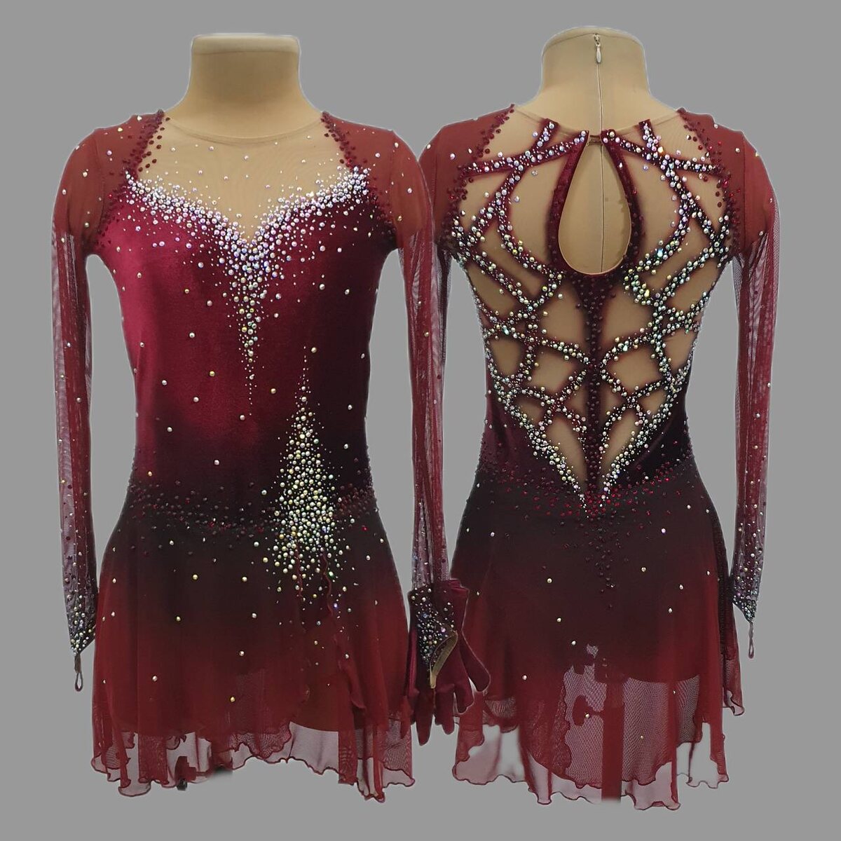 Аренда (прокат) платья дя фигурного катания Мария 