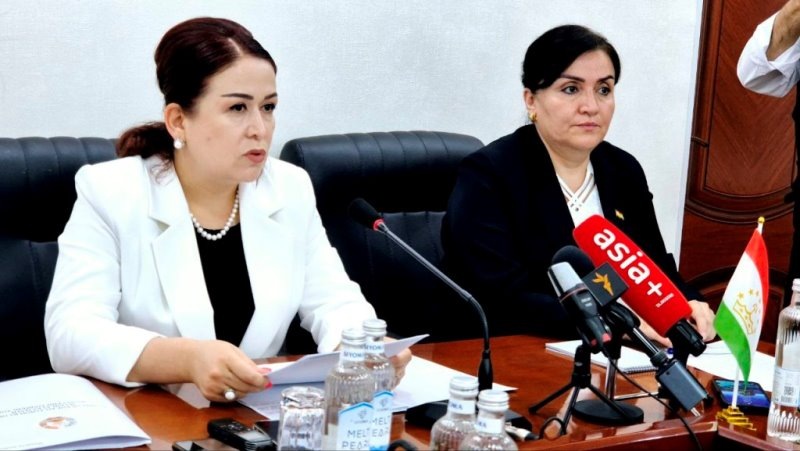 Бунафша Файзиддинзода слева.
Фото Asia-Plus