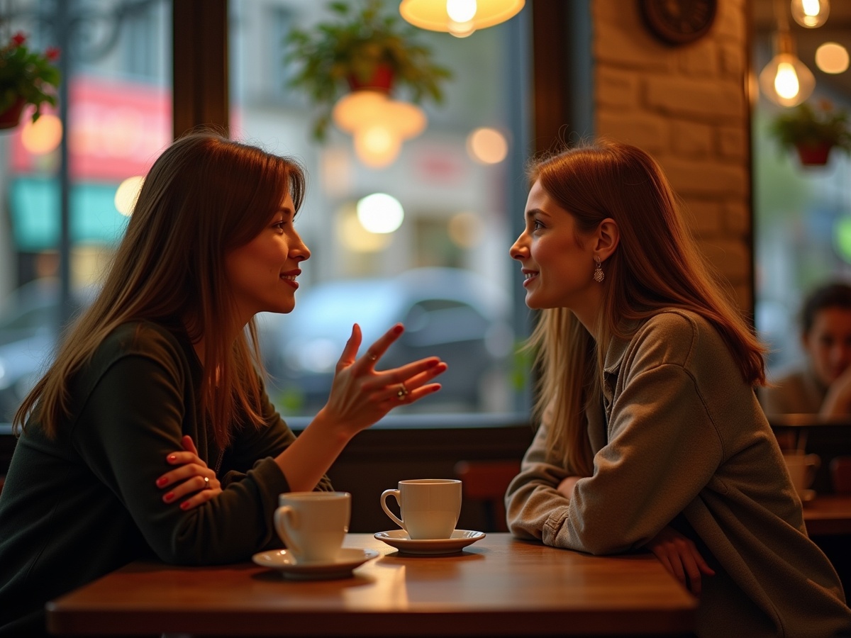 Доверительный разговор между подругами - самый доступный способ поддержки.