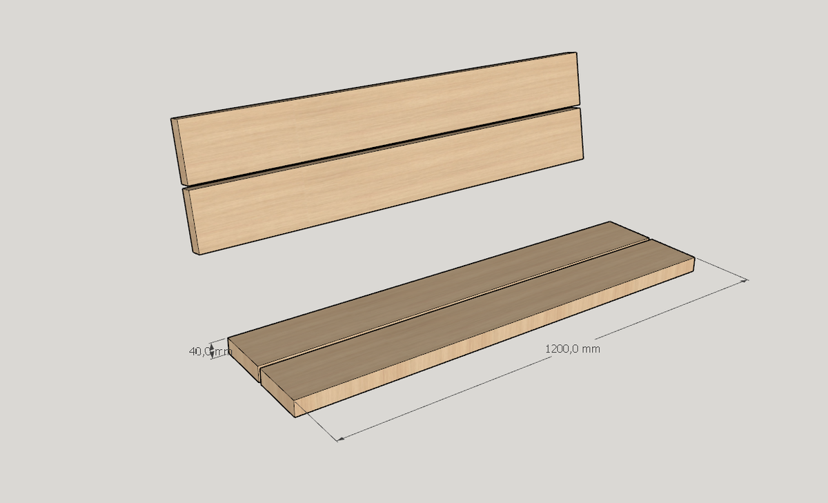 Размеры спинки и сиденья