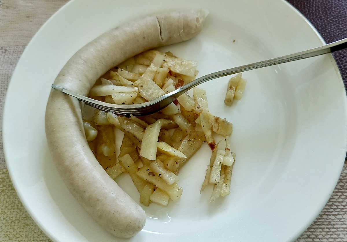 Картофель остался даже на следующий день. 