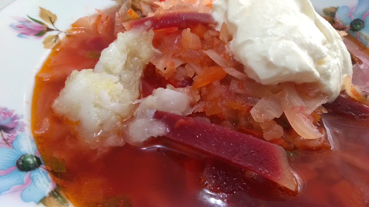 Это был мой красный борщ