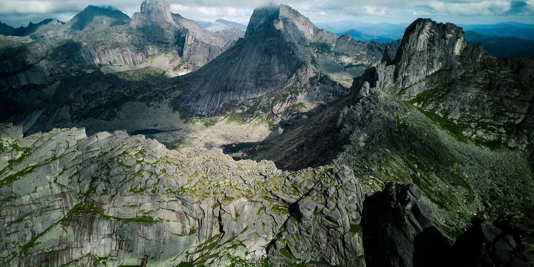 #Ергаки Район Спящего Саяна и перевала Художников с высоты