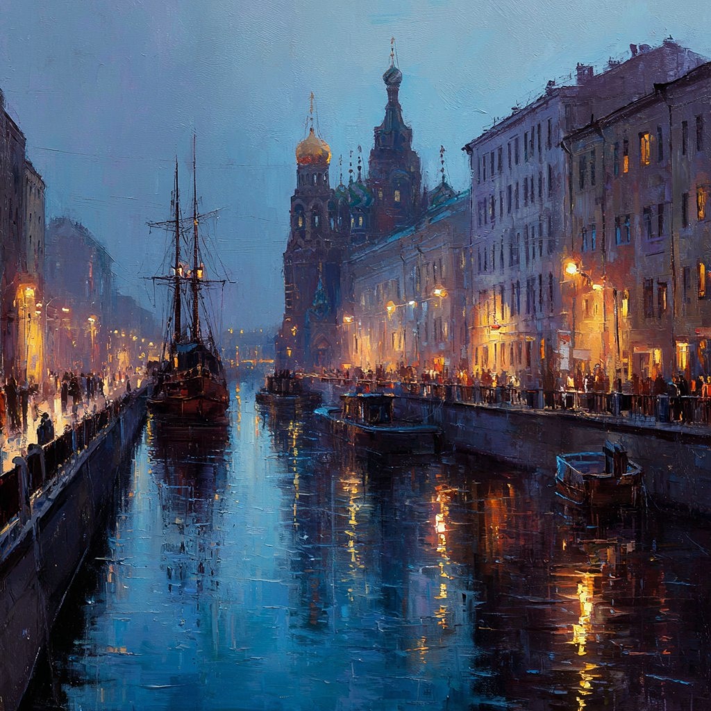 Петербург в поэтичном настроении. Мои работы с помощью нейросетей