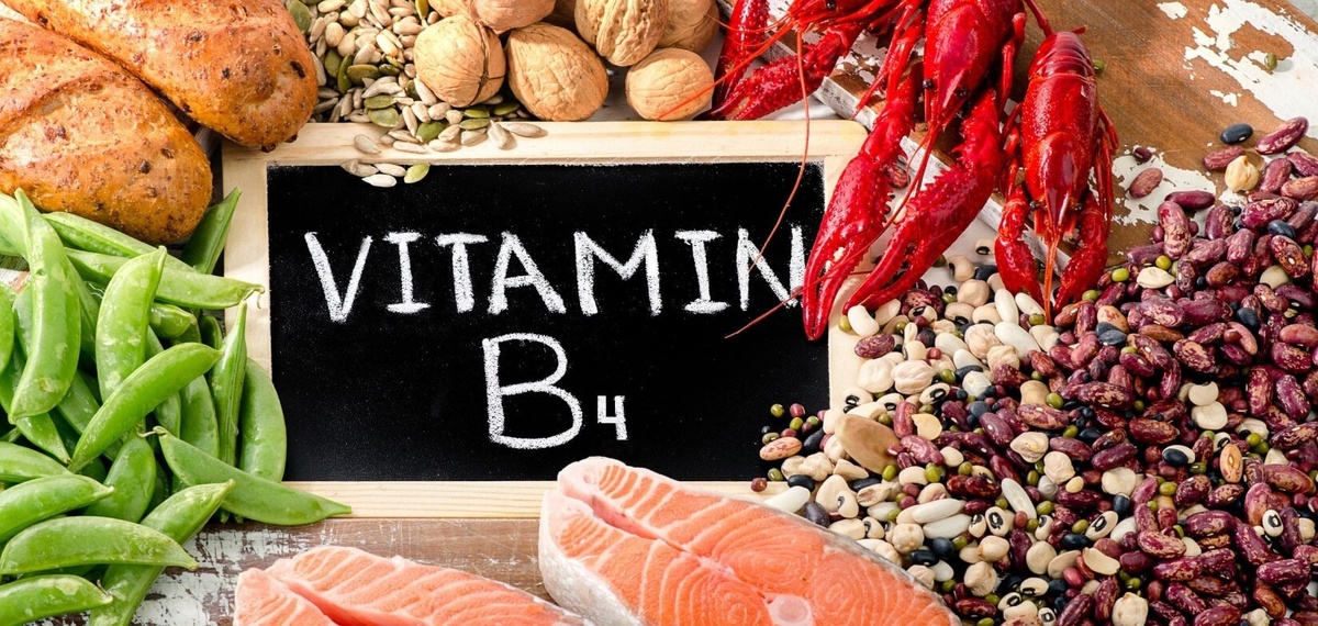 Источники витамина B4 (холин) - яйца, мясо, субпродукты, бобовые