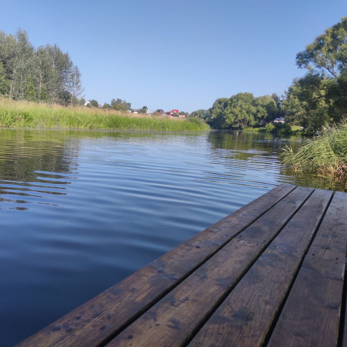 Речка Каменка, на берегах которой разместился палаточный лагерь