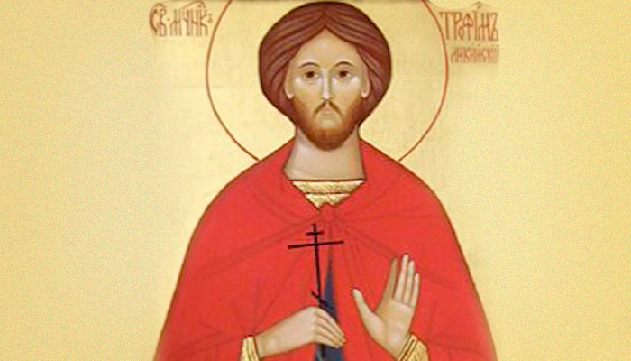 Святой мученик Трофим Ликийский. Фото: ВК Женский монастырь Иверской Иконы Божией Матери